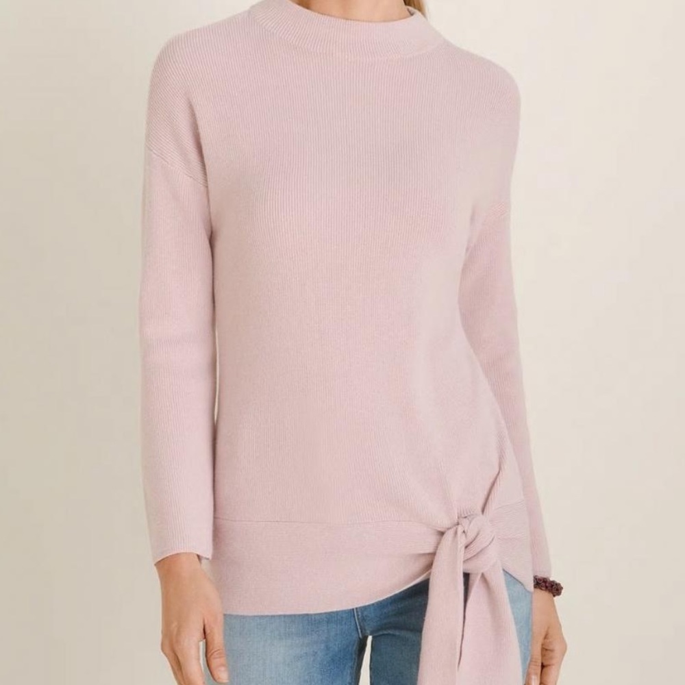 Chico’s cashmere blend sweater Venetian Pink Sz 0